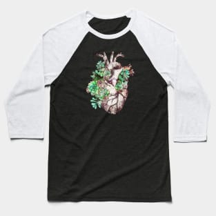 Human heart, succulents plant lovers, Heart ,Human Anatomy, Plants lovers gift Baseball T-Shirt